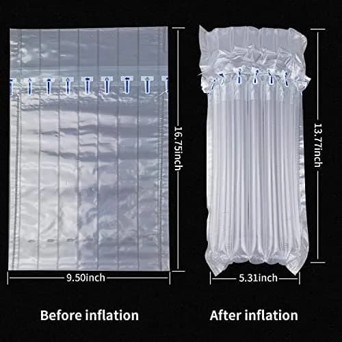 Conilly Inflatable Wine Bottle Protector Bags with Pump - 35 Pack - Reusable Air Column Packaging for Travel thumbnail 2