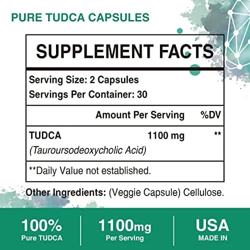 Sambugra TUDCA Liver Supplements 1100mg | Supports Liver Detox & Repair, 120 Capsules thumbnail 5