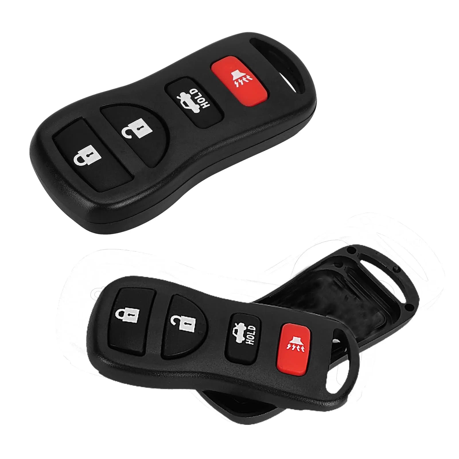 LUEXBOX Fake Car Key Secret Safe Container 2-Pack | Portable Hidden Pill Holder