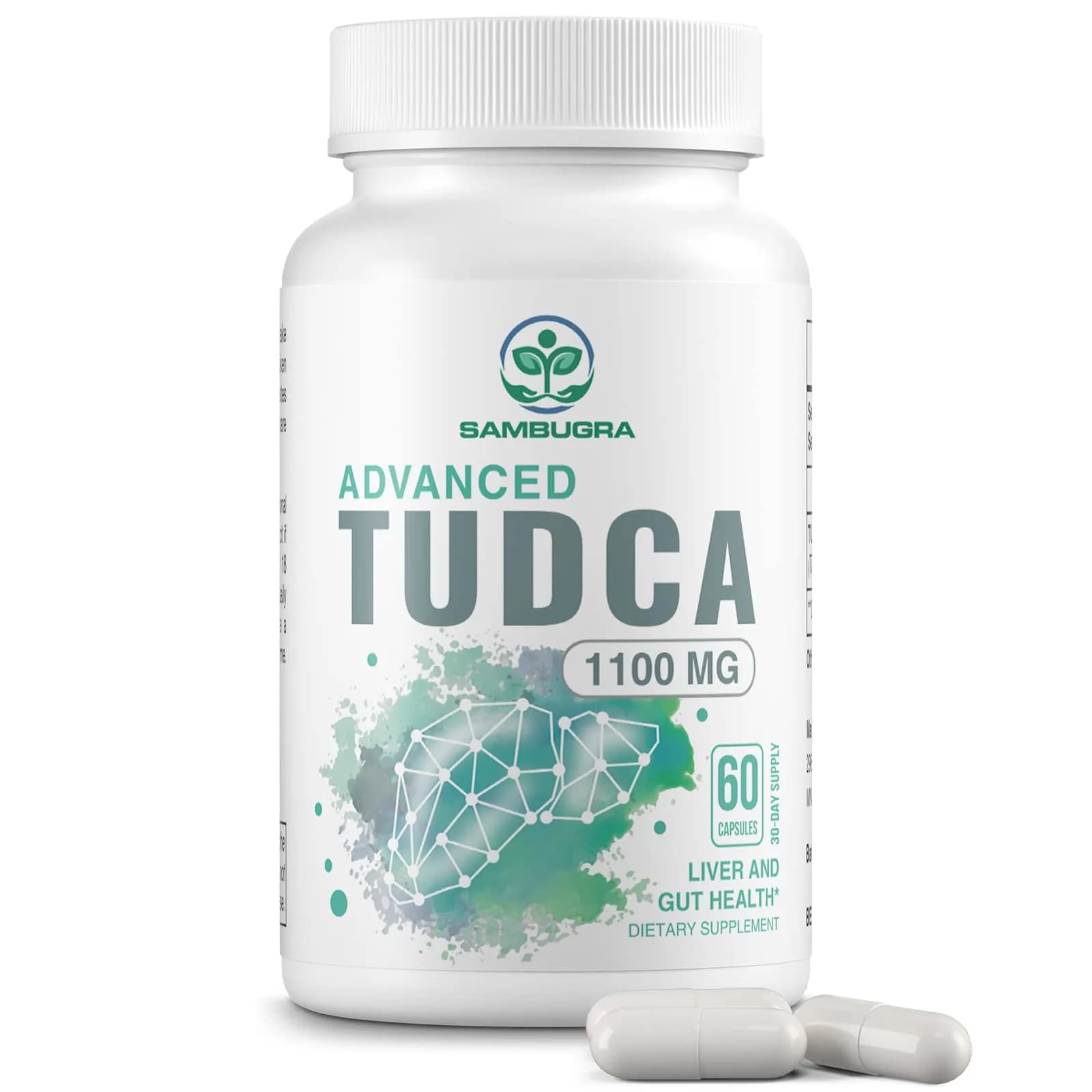 Sambugra TUDCA Liver Supplements 1100mg | Supports Liver Detox & Repair - main product image