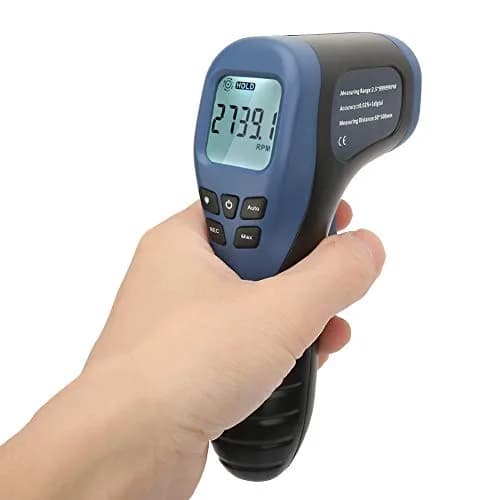 Hyuduo Tachometer 2.5-99999RPM Handheld Digital Speed Gauge | Accurate, Portable, Easy to Read thumbnail 2