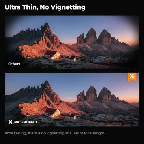 K&F CONCEPT 55mm MCUV Lens Protection Filter Ultra Slim 18 Multi-Coating | UV Filter for Camera Lenses thumbnail 5
