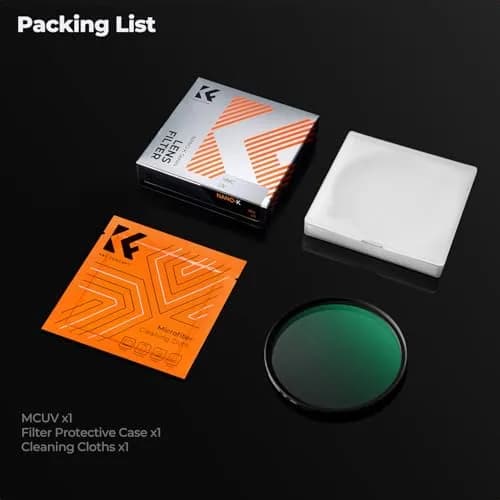 K&F CONCEPT 55mm MCUV Lens Protection Filter Ultra Slim 18 Multi-Coating | UV Filter for Camera Lenses thumbnail 8