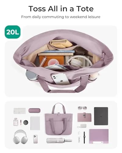 BAGSMART Foldable Tote Bag for Women | Large Capacity, Water-Resistant, Compact & Versatile thumbnail 7