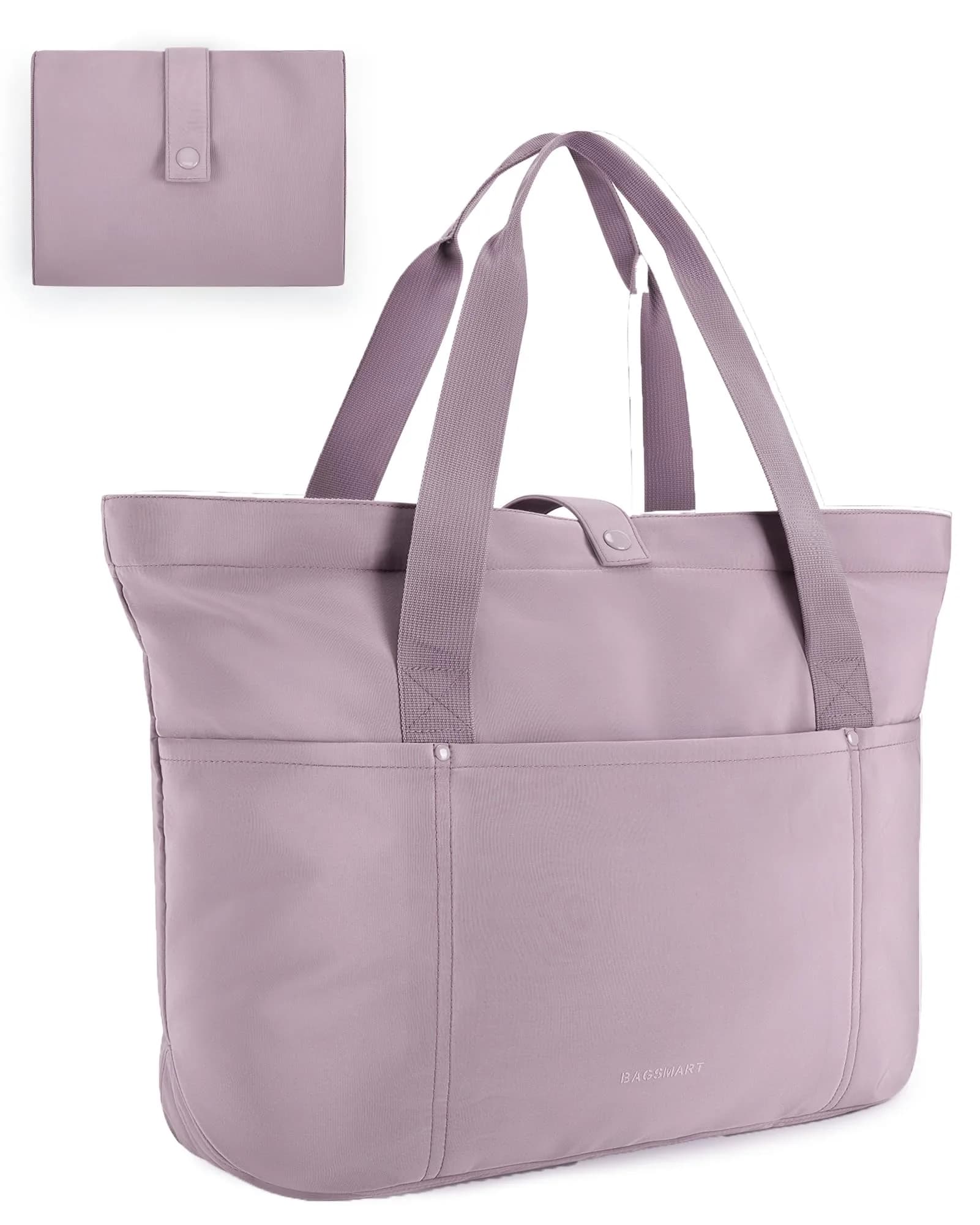 BAGSMART Foldable Tote Bag for Women | Large Capacity, Water-Resistant, Compact & Versatile