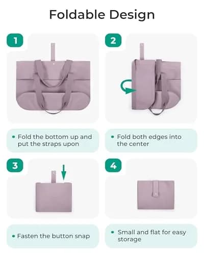 BAGSMART Foldable Tote Bag for Women | Large Capacity, Water-Resistant, Compact & Versatile thumbnail 4