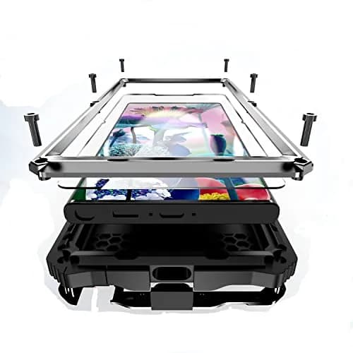 Lunivop Heavy Duty Metal Case for Samsung Galaxy S23 Ultra | Built-in Screen Protector & Kickstand thumbnail 1