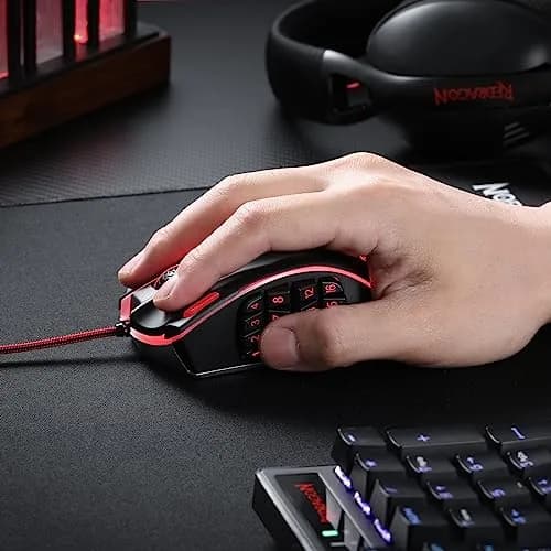 Redragon M990 Wired RGB MMO Gaming Mouse 32000 DPI with Weight Tuning | 23 Programmable Buttons thumbnail 7