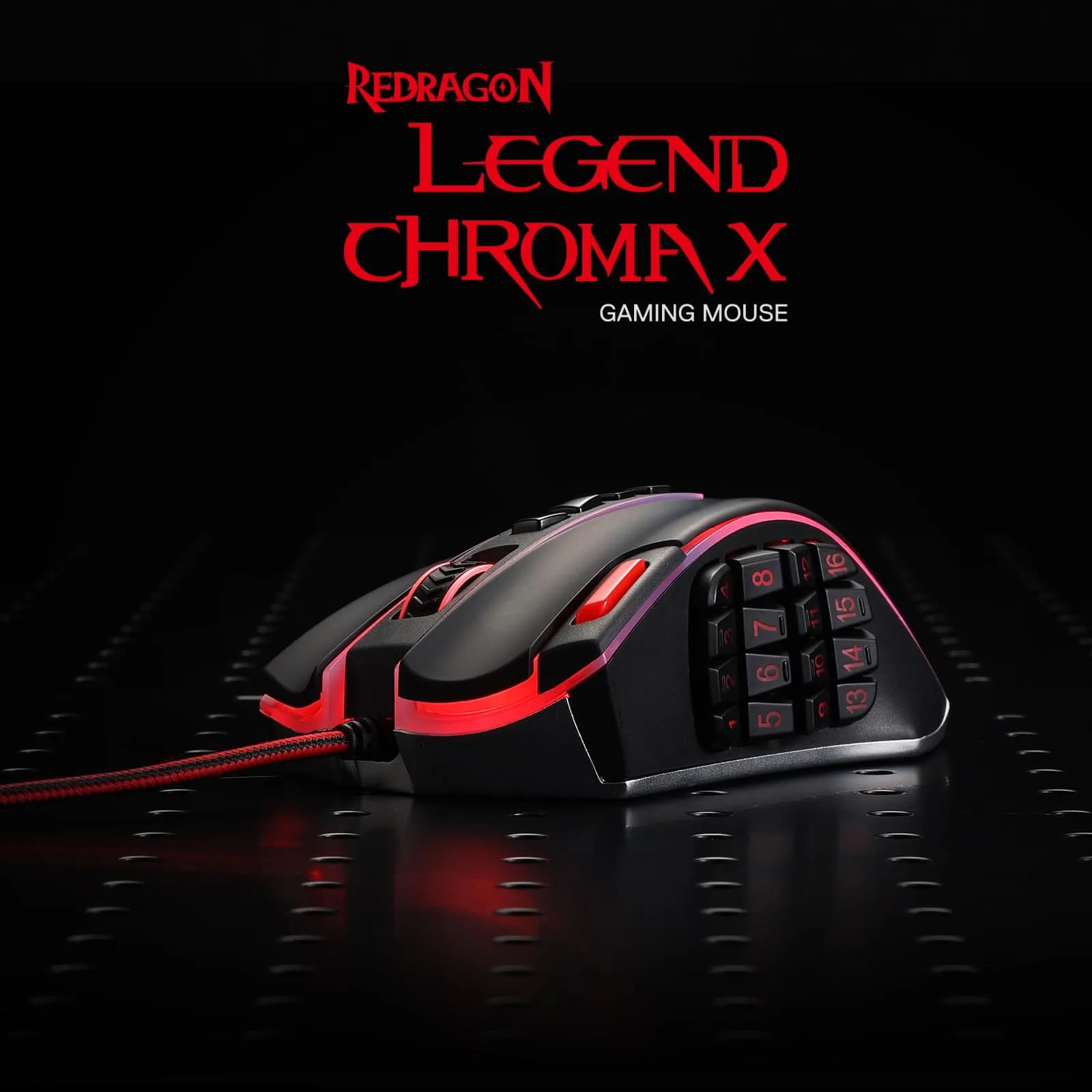 Redragon M990 Wired RGB MMO Gaming Mouse 32000 DPI with Weight Tuning | 23 Programmable Buttons - view 2