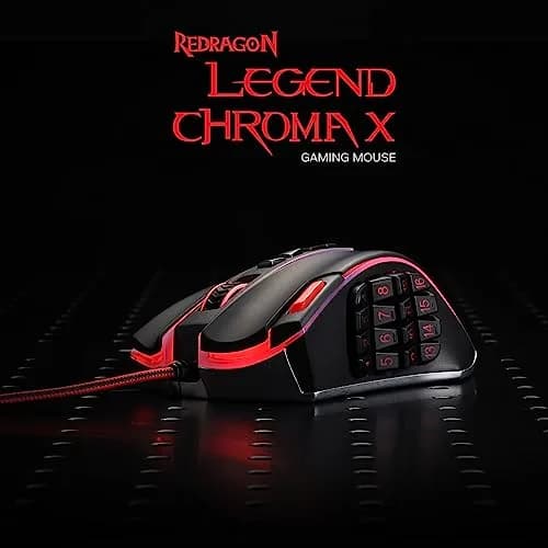 Redragon M990 Wired RGB MMO Gaming Mouse 32000 DPI with Weight Tuning | 23 Programmable Buttons thumbnail 2