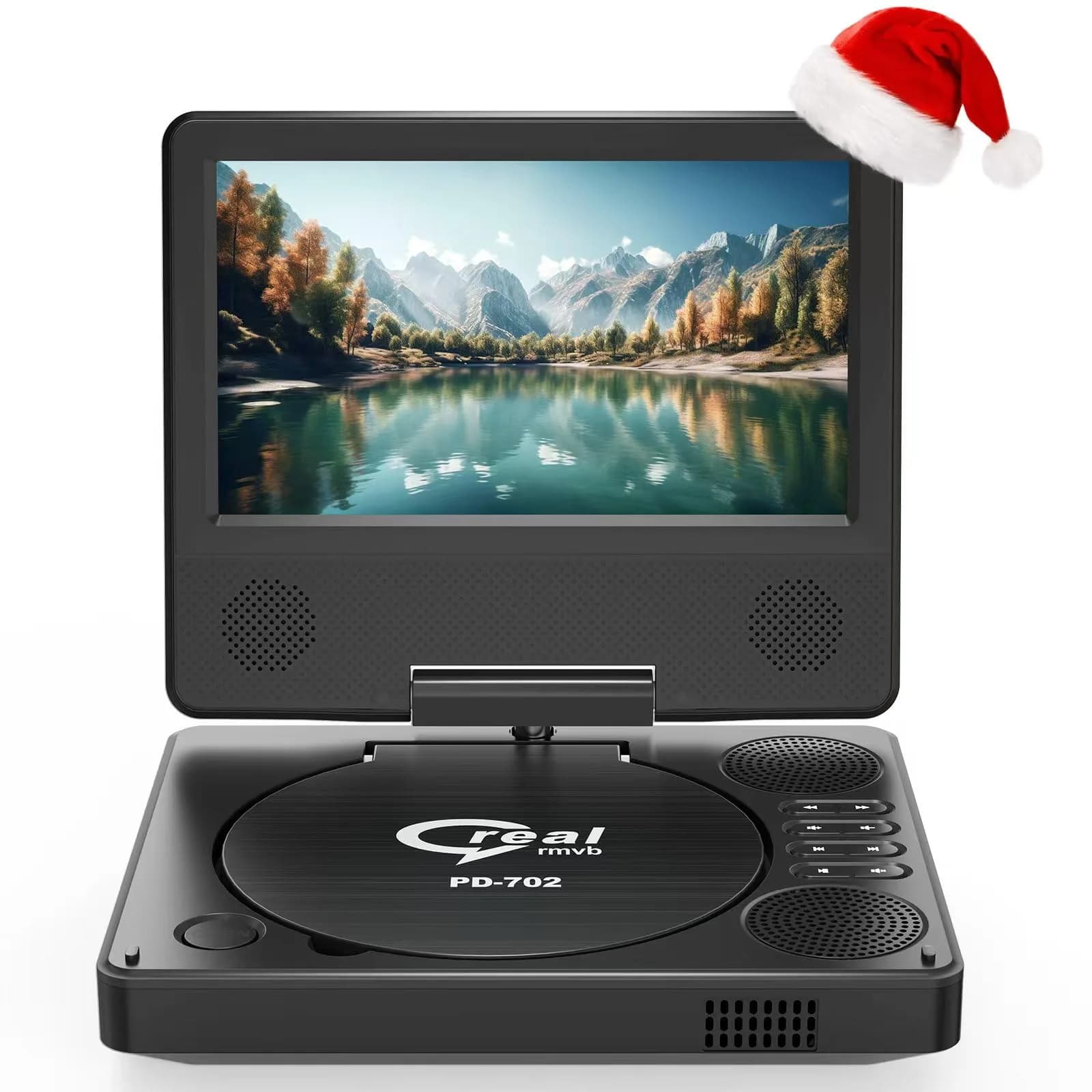 PJGCWB 14.1" HD Swivel Screen Portable DVD Player with Car Headrest Mount | 4-6 Hour Battery — 7.5 inches