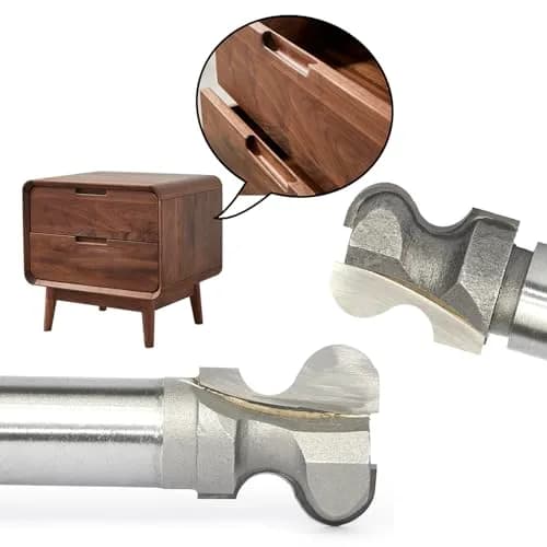 Akylin 2Pcs Finger Pull Router Bit Set 1/2" Shank | Drawer Handle Making Tool thumbnail 3