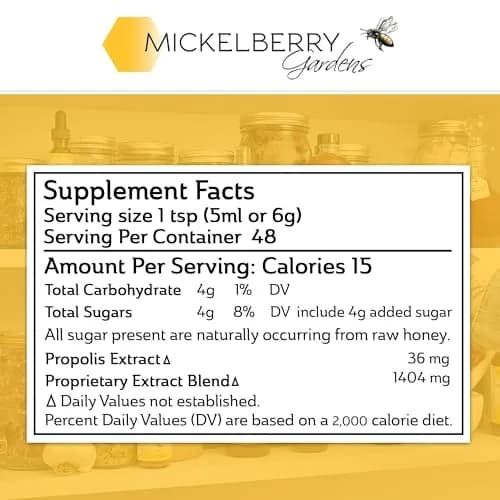 Mickelberry Gardens Throat Lung Honey Tonic 8oz 2 Pack | Natural Sore Throat Relief & Immune Support thumbnail 6