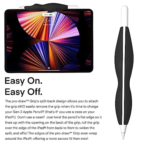 Pro-Draw The Grip for Apple Pencil Pro, 1st/2nd Gen & USB-C | Enhanced Comfort & Control thumbnail 5
