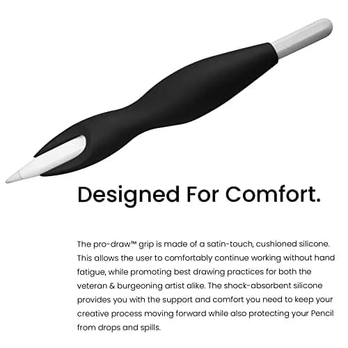 Pro-Draw The Grip for Apple Pencil Pro, 1st/2nd Gen & USB-C | Enhanced Comfort & Control thumbnail 3