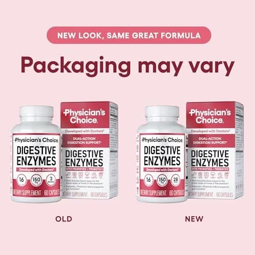 Physician's CHOICE Digestive Enzymes 60 Count | 16-Enzyme Formula with Organic Prebiotics & Probiotics for Gut Health thumbnail 7