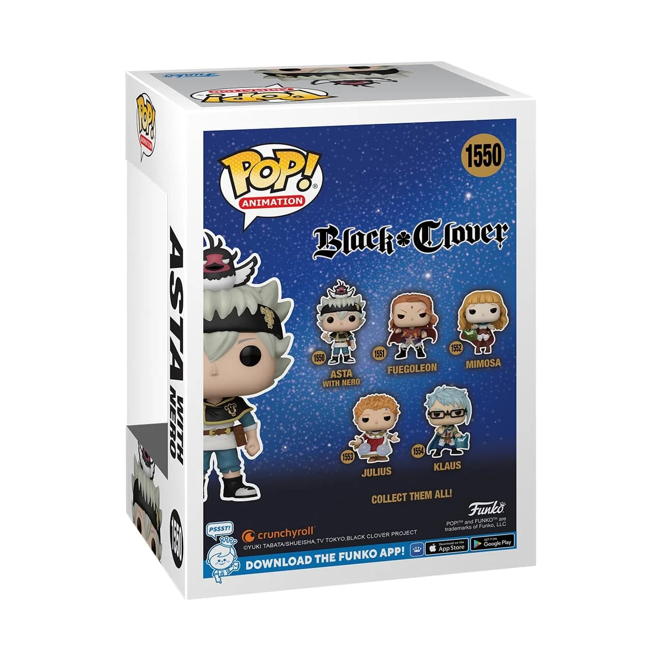 Funko POP! Animation Asta with Nero Vinyl Figure 11.9 cm (4.7 inches) | Officially Licensed Anime Collectible - view 3