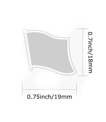 vmcoatdu India Flag Pin Badge 19mm x 18mm | Souvenir Lapel Pin for Clothes & Backpacks thumbnail 5