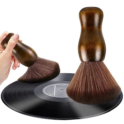XQ XIAO QIAO Vinyl Record Cleaning Brush - Anti Static Dust Wooden Vinyl Cleaner Brush for Record Player Accessories thumbnail 1