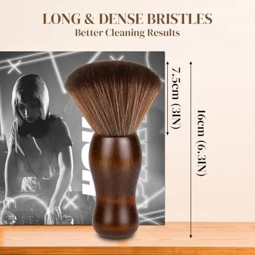 XQ XIAO QIAO Vinyl Record Cleaning Brush - Anti Static Dust Wooden Vinyl Cleaner Brush for Record Player Accessories thumbnail 5