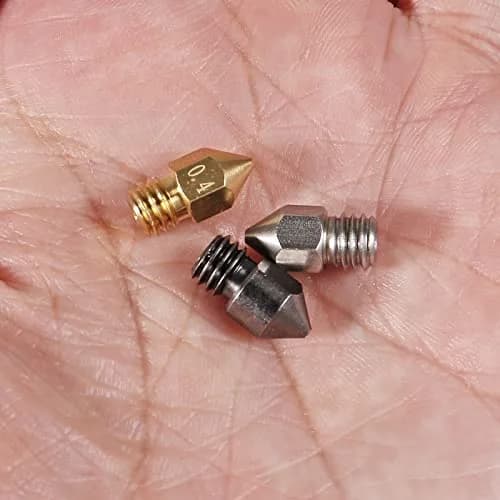 UMLIFE 20PCS 3D Printer Nozzles 0.4mm | Hardened Steel, Stainless & Brass, Compatible with Creality & Makerbot thumbnail 5