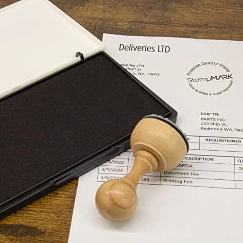 StampMark Premium Extra Large Stamp Pad 148mm x 210mm (6" x 8") Crimson Red | Durable Case for Consistent Impressions thumbnail 3