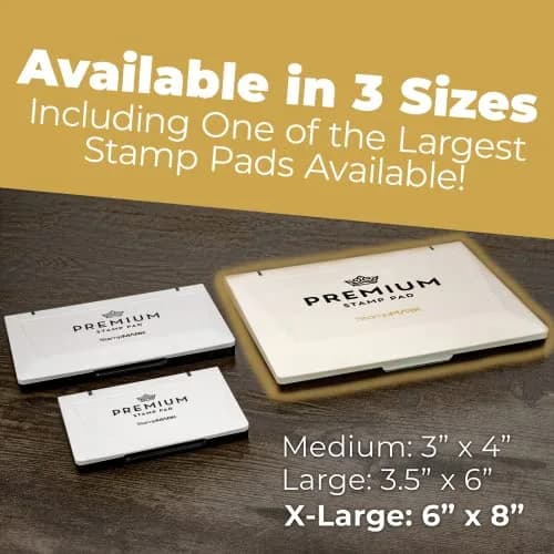 StampMark Premium Stamp Pad Extra Large Size 6" x 8" (148mm x 210mm) - Light Blue Ink thumbnail 4