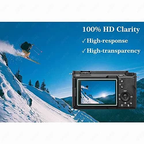 ULBTER Tempered Glass Screen Protector for Sony Alpha A7C II A6700 ZV-E1 Cameras & Hot Shoe Cover | 3+2 Pack, 0.3mm 9H Hardness thumbnail 5