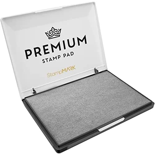 StampMark Premium Stamp Pad Extra Large Size 6" x 8" | Felt Pad Gray for Office & Craft thumbnail 1