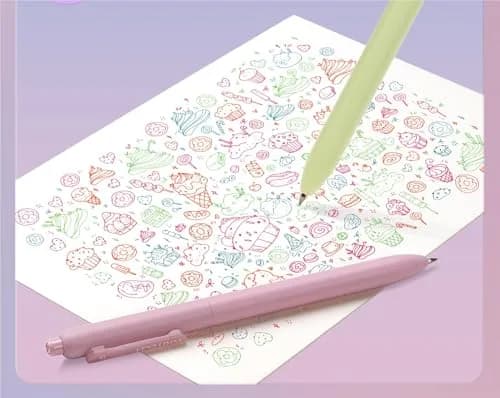 WRITECH Gel Pens Fine Point 0.5mm Multicolor Ink 8ct | Smooth Writing thumbnail 5