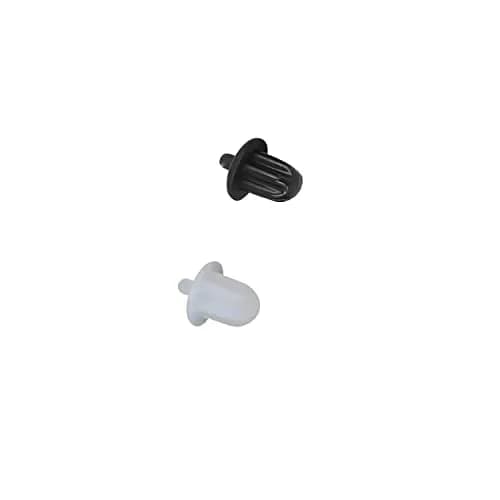 Sopepoyie 6.35mm Dust Cover | Silicone Anti Dust Plug for PC, AV Equipment & Microphone (14x10mm, Black+Transparent) thumbnail 2