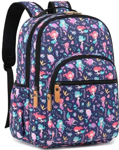 Leaper Comfortable Travel Backpack for Women - 17L (0.65kg) | Vintage Mermaid Print Daypack thumbnail 1