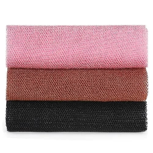 JASSINS African Net Sponge Authentic Body Shower Scrubber 3Pcs | Exfoliates Dead Skin, Dirt, Oil thumbnail 1
