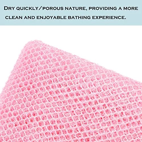 JASSINS African Net Sponge Authentic Body Shower Scrubber 3Pcs | Exfoliates Dead Skin, Dirt, Oil thumbnail 3