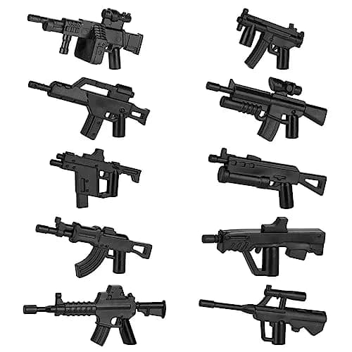HIMIRICH Weapons Pack Military Toy Set Building Blocks 10 PCS | Compatible with Major Brand thumbnail 1