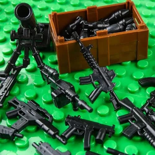 HIMIRICH Military Weapons Pack Building Blocks Set 38 PCS (1.5 oz) | ASTM-Tested Toy for Kids 3+ thumbnail 6