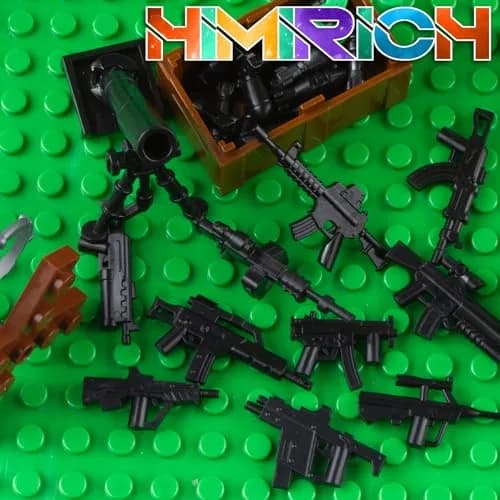 HIMIRICH Military Weapons Pack Building Blocks Set 38 PCS (1.5 oz) | ASTM-Tested Toy for Kids 3+ thumbnail 7