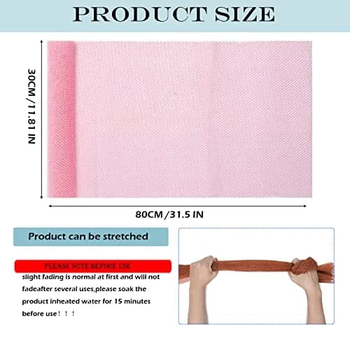 JASSINS African Net Sponge 80cm (31.5in) | 3-Pack Exfoliating Body Shower Scrubber thumbnail 4