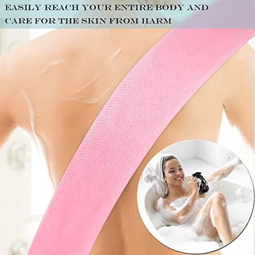 JASSINS African Net Sponge 80cm (31.5in) | 3-Pack Exfoliating Body Shower Scrubber thumbnail 6