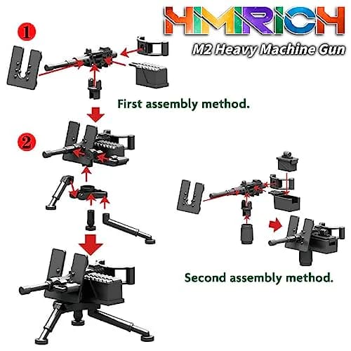 HIMIRICH Weapons Pack Military Toy Set Building Blocks 22 Pcs | Army Equipment & Accessories for Kids thumbnail 4