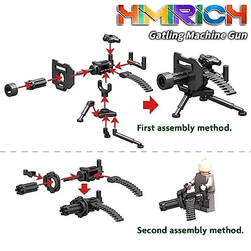 HIMIRICH Weapons Pack Military Toy Set Building Blocks 22 Pcs | Army Equipment & Accessories for Kids thumbnail 5