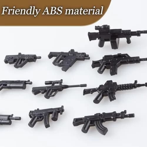 HIMIRICH Weapons Pack Military Toy Set Building Blocks 22 Pcs | Army Equipment & Accessories for Kids thumbnail 6