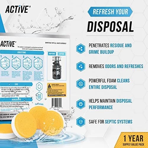 ACTIVE Appliance Cleaning Tablets 72 Count (2.5 oz) | Cleans Washers, Dishwashers, Disposals thumbnail 4