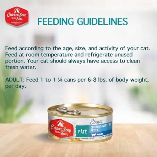 Chicken Soup for The Soul Adult Wet Cat Food Chicken & Whitefish 5.5oz | Real Meat First Ingredient, No By-Products thumbnail 5