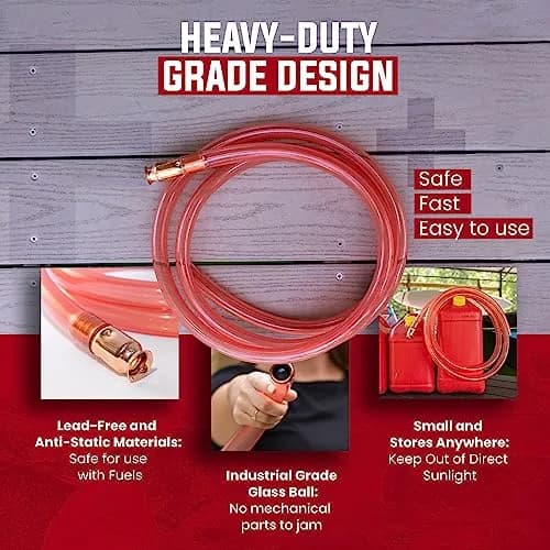 FlowPro Self-Priming Shaker Siphon Hose 1” x 10’ | Gas & Water Transfer Pump (100-120 chars) thumbnail 4