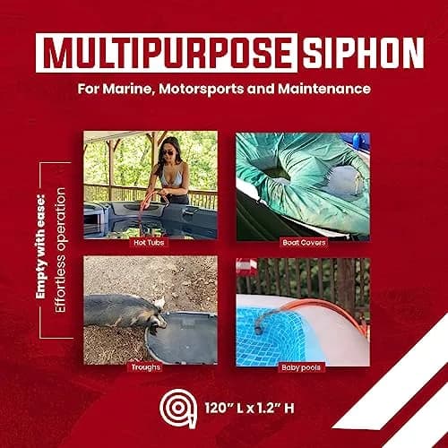 FlowPro Self-Priming Shaker Siphon Hose 1” x 10’ | Gas & Water Transfer Pump (100-120 chars) thumbnail 5