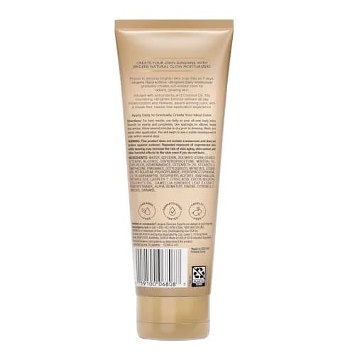 Jergens Natural Glow Self Tanner Body Lotion, Fair to Medium Skin Tone, 7.5 Oz (2x 15 Fl Oz) | Gradual Tan & Daily Moisturizer thumbnail 9