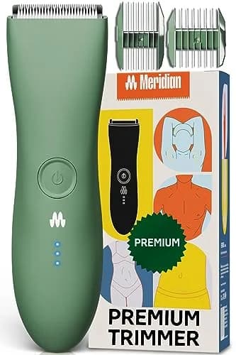 MERIDIAN The Trimmer Premium Body Hair Trimmer for Men & Women Sage | Rechargeable Waterproof Ceramic Blade thumbnail 1
