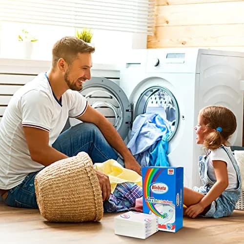 Binbata Color Grasper Laundry Sheets 160 Count | Dye Catcher Color Absorber for Mixed Loads thumbnail 7