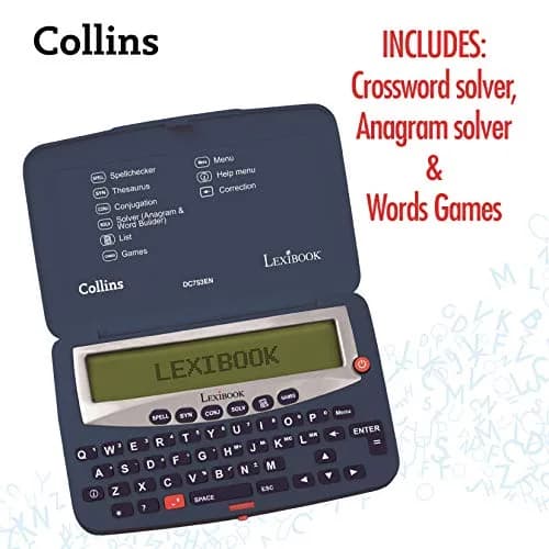 LEXiBOOK Collins Electronic Pocket Spellchecker DC753EN Blue/White | Educational Tool for Kids thumbnail 3